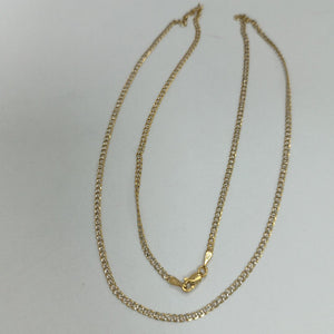CADENAS BARBADA DIAMANTADA ORO 14K 60 CM 6.2 GR (NUEVO)