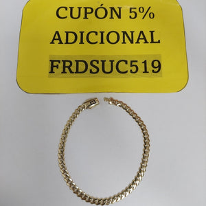PULSERA CABALLERO MONACO ORO 14K 6 (NUEVO)