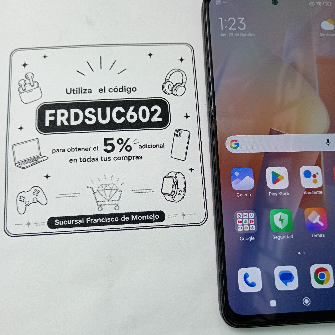 CELULAR XIAOMI REDMI NOTE 12 PRO 4G 2209116AG (2023) 256 GB 8 GB RAM (SEMINUEVO)