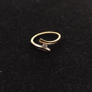 ANILLO ORO COMBINADO 14 K 2,20 GRMS (SEMINUEVO)