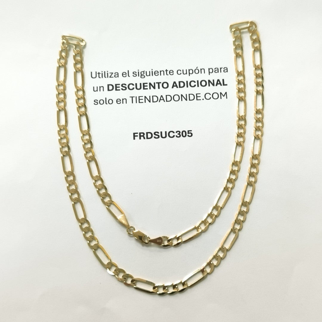 CADENA TEJIDO 3X1 14K 60CM 16.5GR FP120 60 (NUEVO)