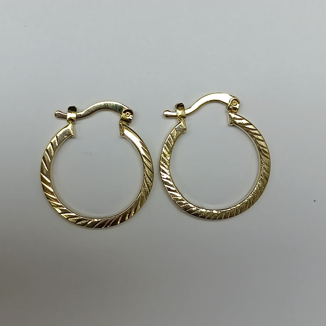 ARETES ARRACADAS ASTRIADAS 14K 1.4 GR ER 73 (NUEVO)