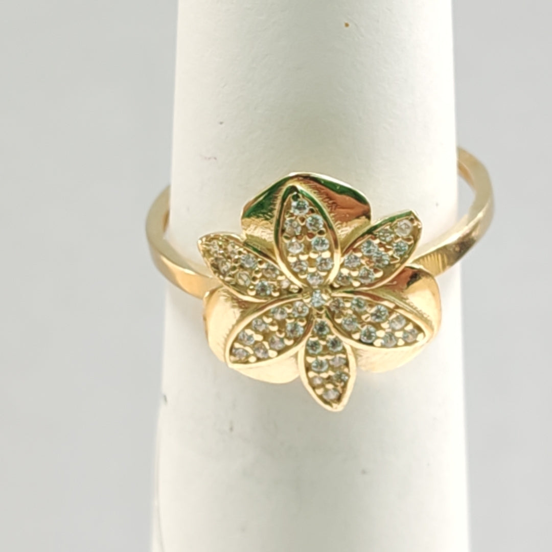 ANILLO FLOR 14K 7 TALLA 1.6 GR ADR 115 (NUEVO)