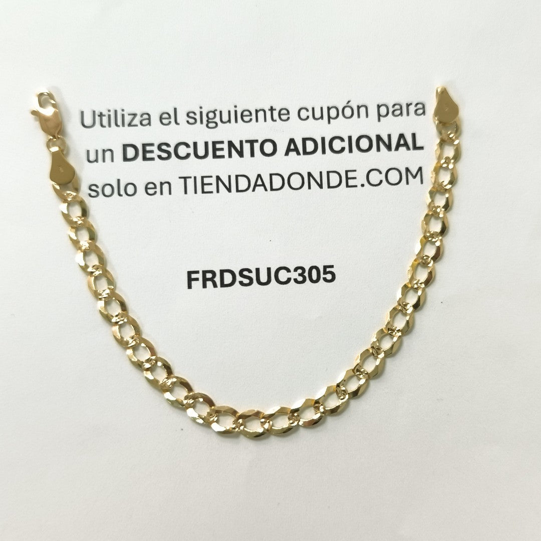 PULSERA BARBADA 14K 18 CM 5.2 GR CPAP10018CM (NUEVO)