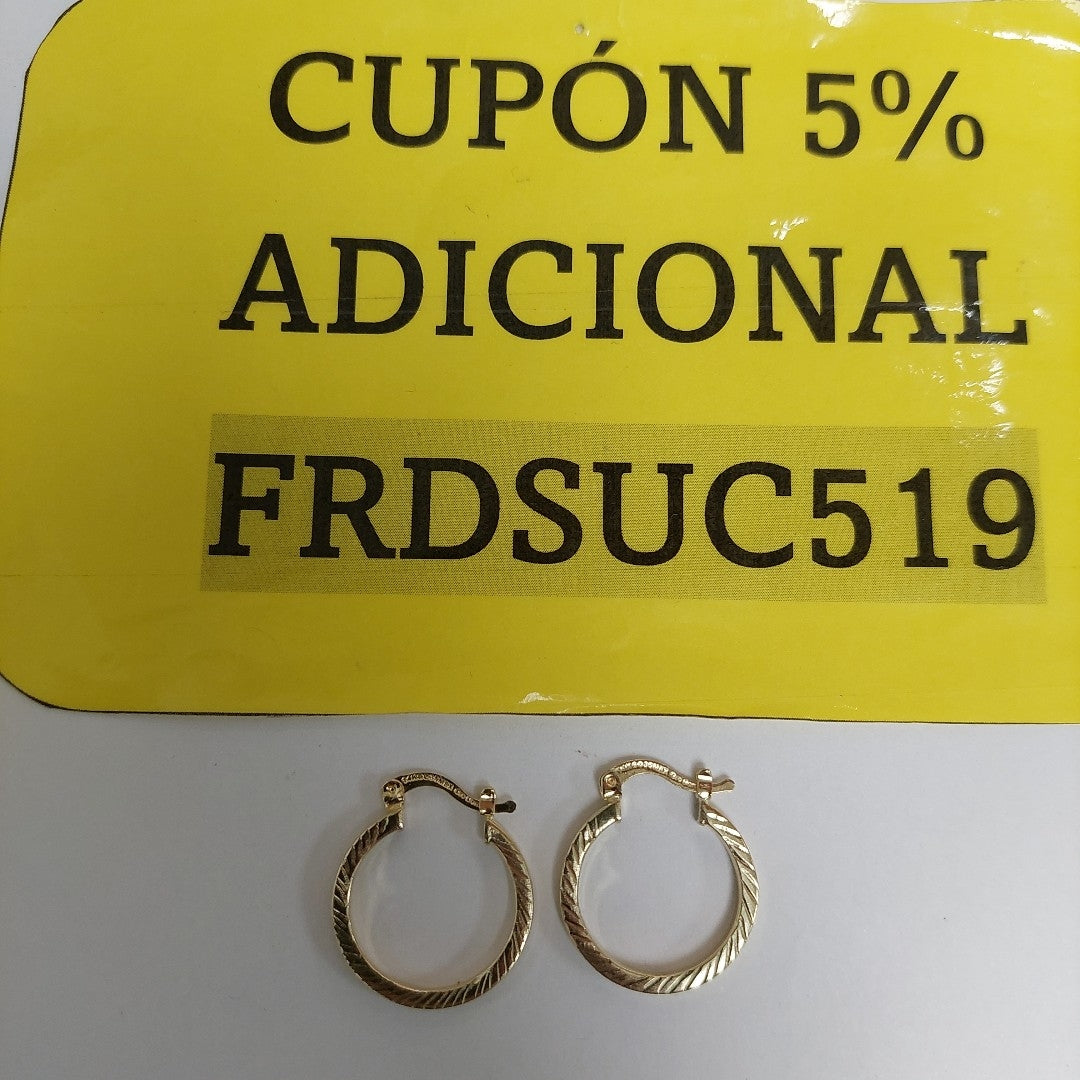 ARETES ARRACADAS ASTRIADAS 14K 1.4 GR ER 73 (NUEVO)