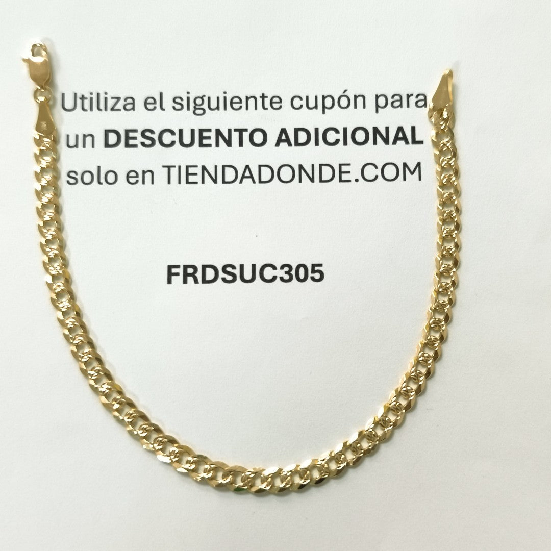 PULSERA BARBADA 14K 21 CM 7.4 GR CPP10021CM (NUEVO)