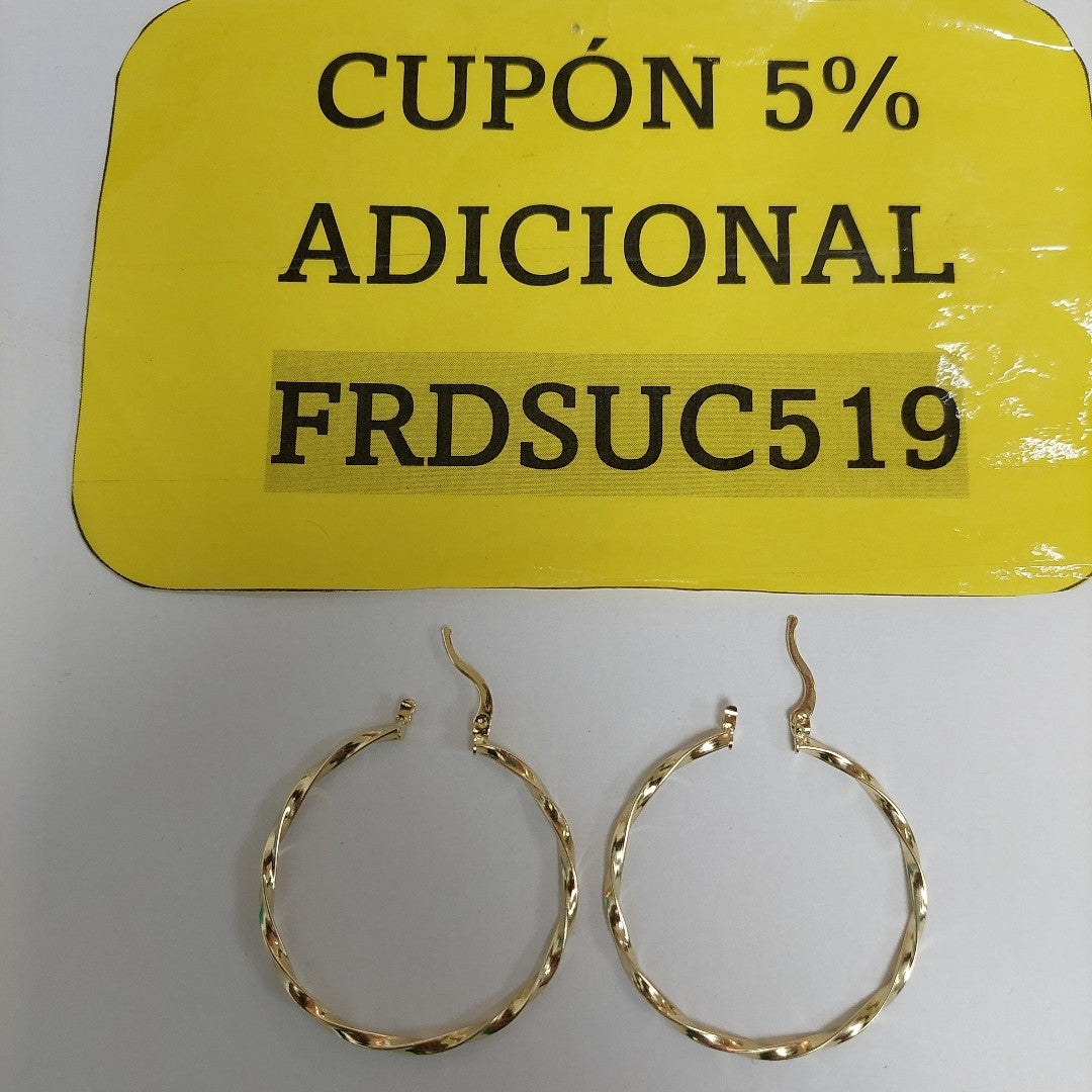 ARETES ARRACADAS TORZAL 14K 2.1 GR ETT 03 (NUEVO)