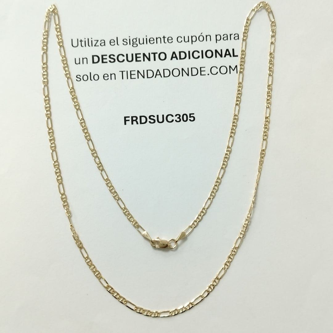 CADENA TEJIDO 3X1 14K 55CM 5.1GR FGP060 (NUEVO)