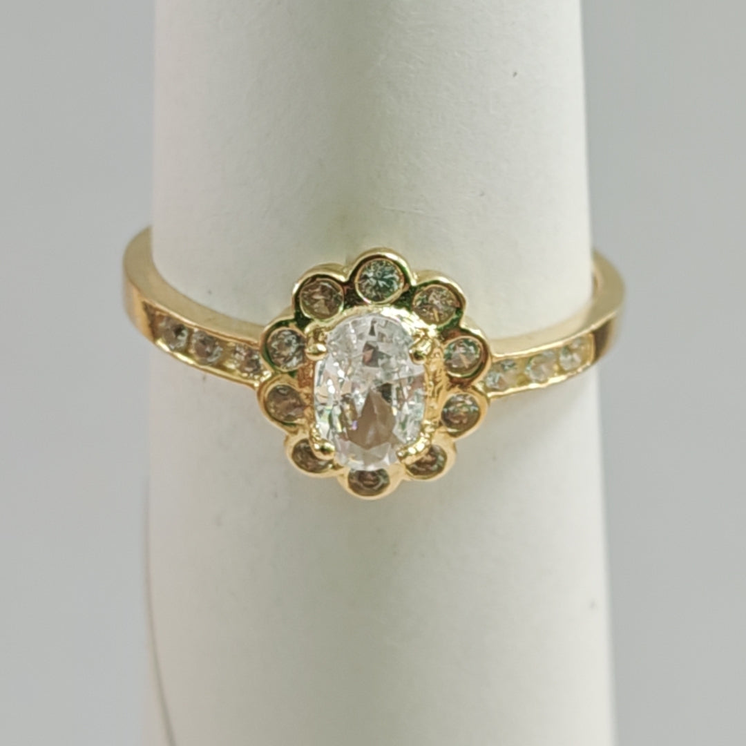 ANILLITO CON CIRCONIAS 14K 7 TALLA 1.6 GR ADP 60 (NUEVO)