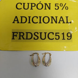 ARETES ARRACADAS COMBINADA 14K 1.7 GR AC 58 (NUEVO)