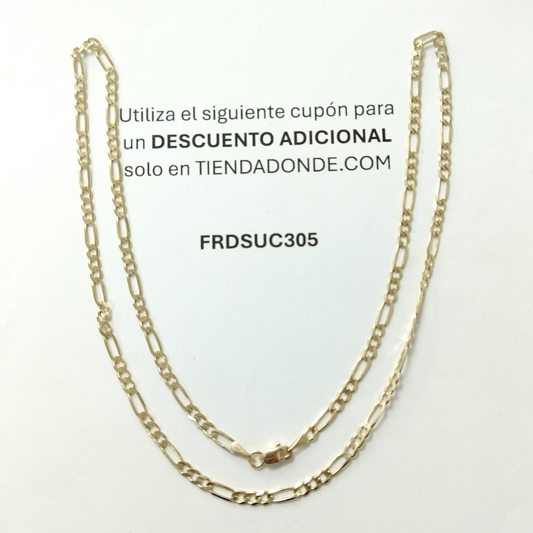 CADENA TEJIDO 3X1 14K 55CM 8.1GR FP0870 55 (NUEVO)