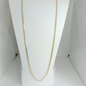 CADENA TEJIDO GUCHI DIAMANTADA 14K 55CM 4.8GR MPR060 (NUEVO)