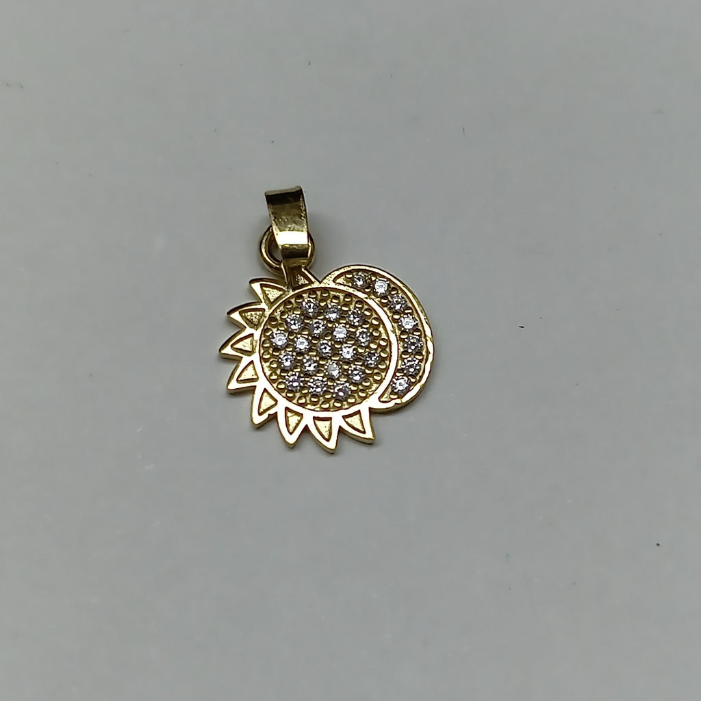 DIJE ECLIPSE CON CIRCONIAS 14K 1.2 GR DDR 106 (NUEVO)