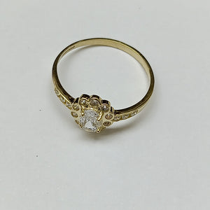ANILLITO CON CIRCONIAS 14K 8 TALLA 1.6 GR ADP 60 (NUEVO)