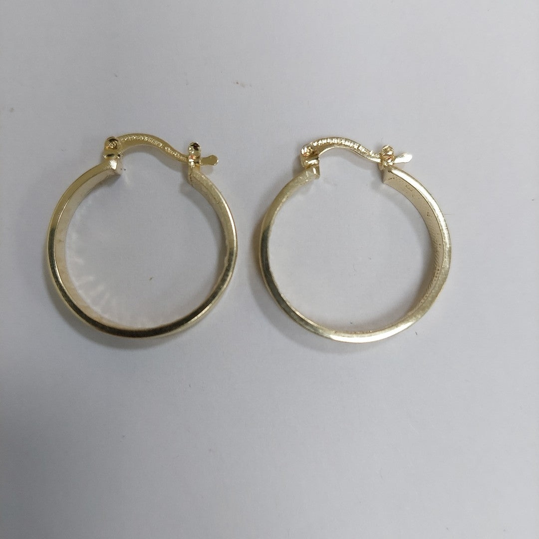 ARETES ARRACADAS CON NUMEROS ROMANOS 14K 2.3 GR ECT2 (NUEVO)