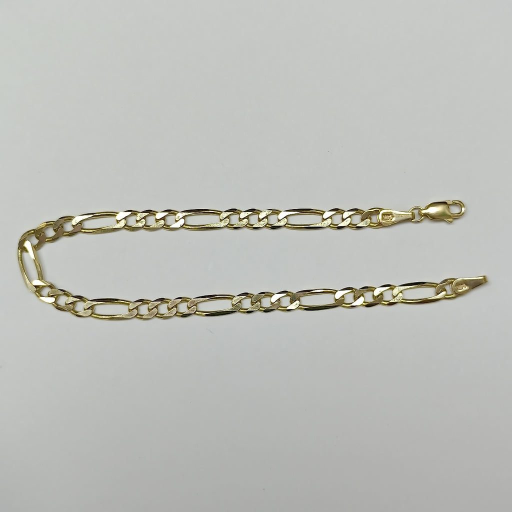 PULSERA TEJIDO 3X1 14K 21 CM 6.5 GR FG120 21 (NUEVO)