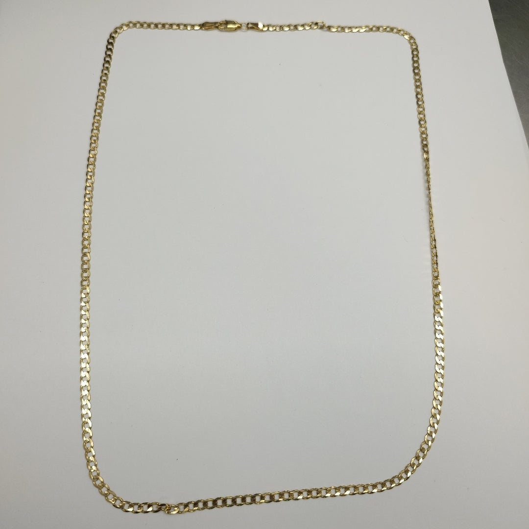 CADENA TEJIDO BARBADA 14K 60 CM 8.8 GR (NUEVO)