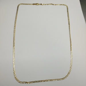 CADENA TEJIDO BARBADA 14K 60 CM 8.8 GR (NUEVO)