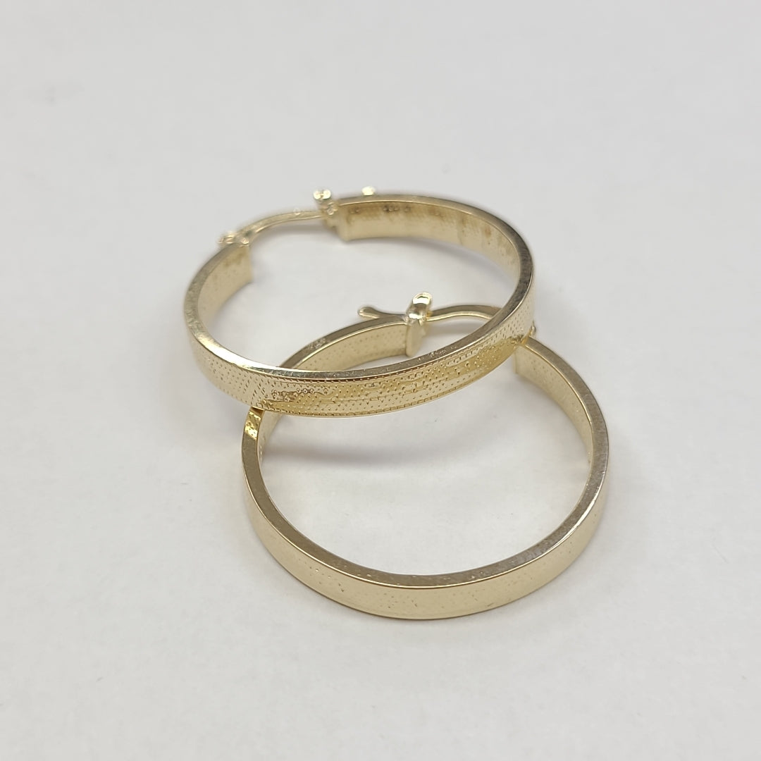 ARETES ARRACADAS CON NUMEROS ROMANOS 14K 2.8 GR ETT 01 (NUEVO)