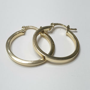 ARETES ARRACADAS LISAS 14K 1.6 GR ECT2 V (NUEVO)
