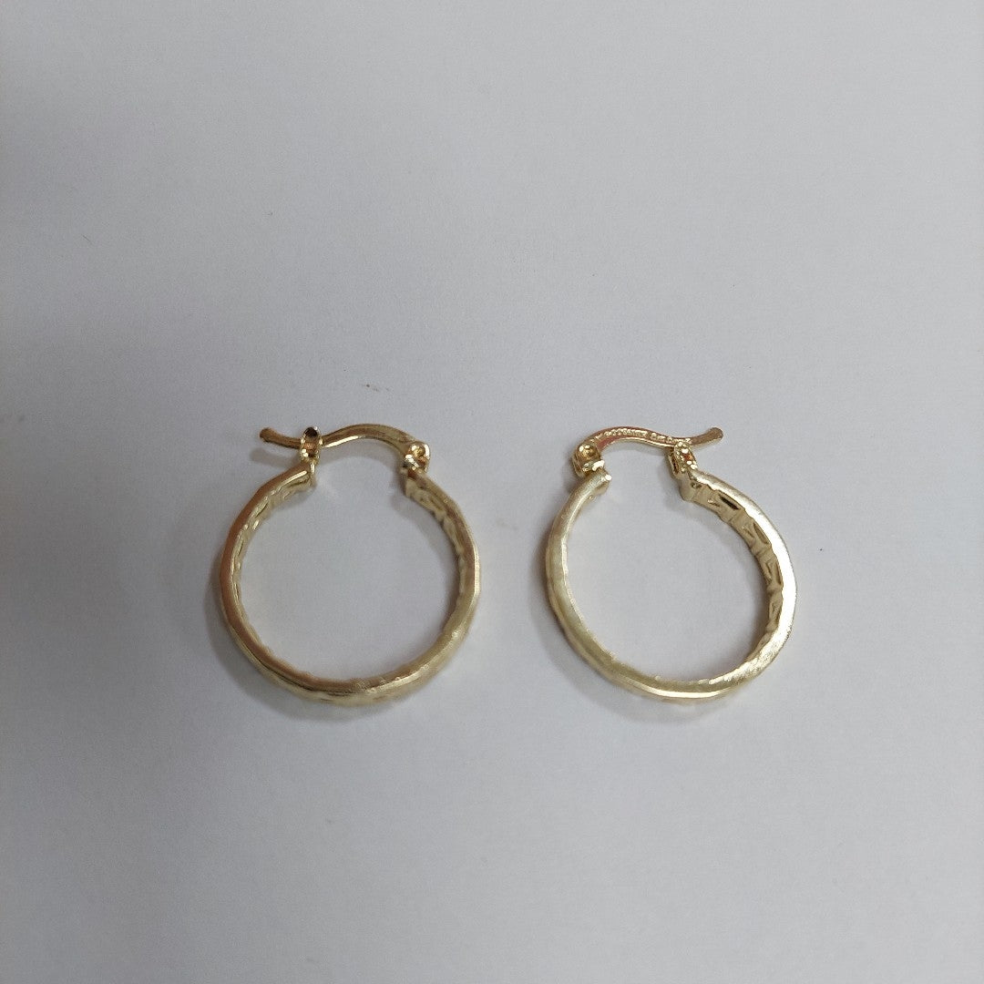 ARETES ARRACADAS CON GRECAS 14K 2.2 GR ETRE 4 (NUEVO)