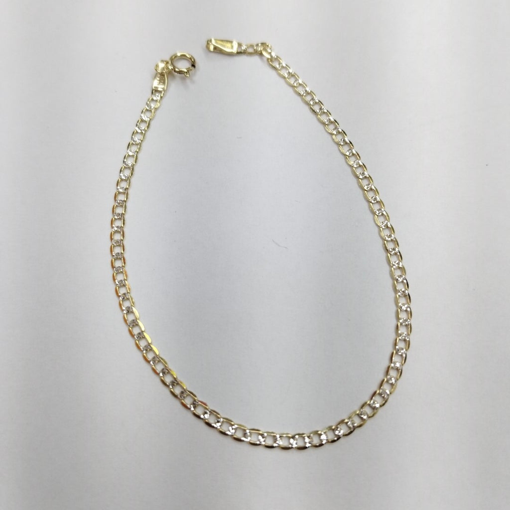 PULSERAS DAMA BARBADA DIAMANTADA ORO 14K 1.5 (NUEVO)