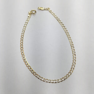 PULSERAS DAMA BARBADA DIAMANTADA ORO 14K 1.5 (NUEVO)