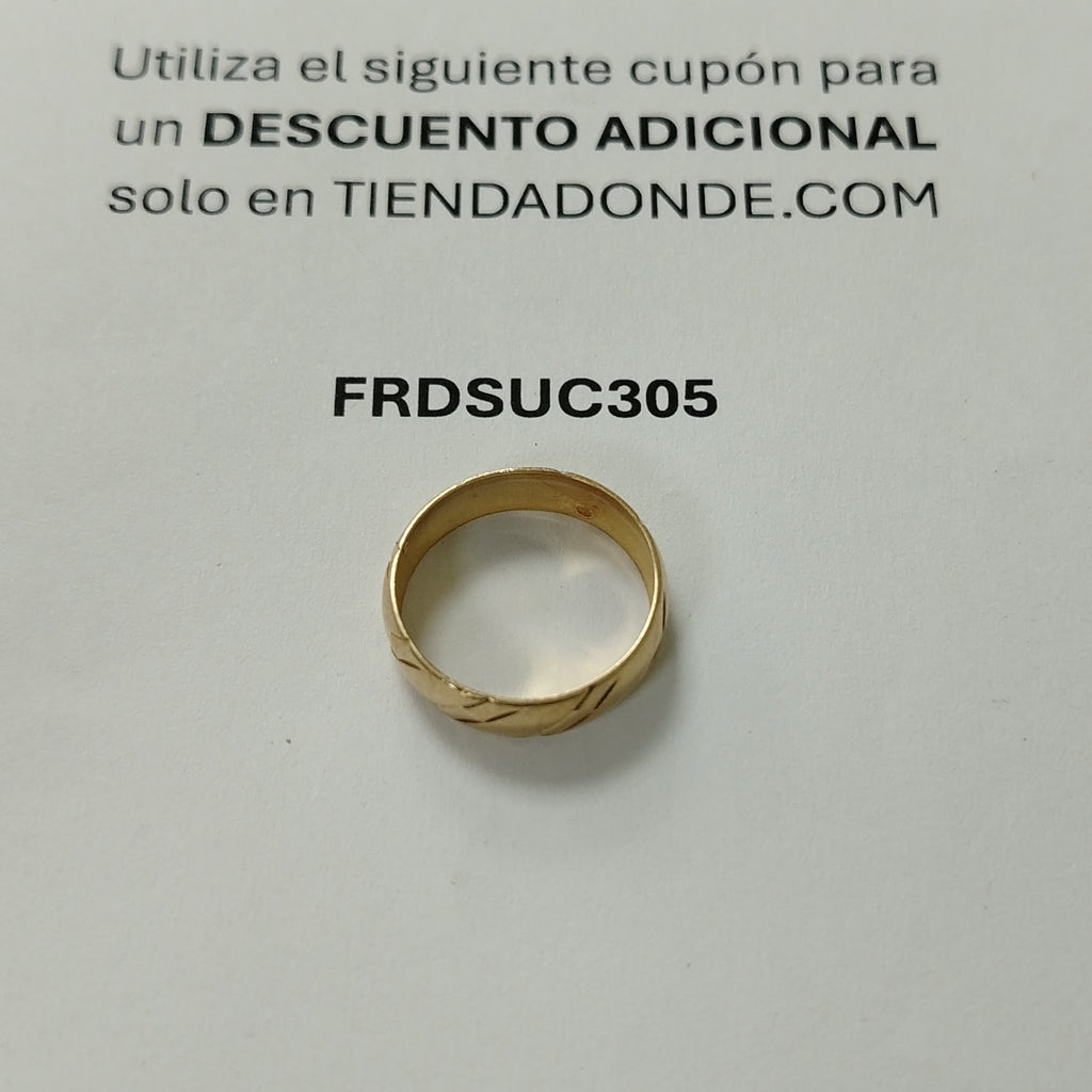 ARGOLLA ORO 10 K 2.1 GRMS (SEMINUEVO)
