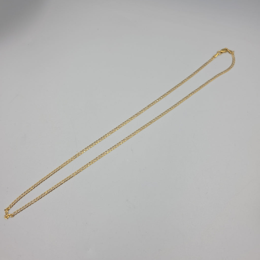 CADENA TEJIDO BARBADA 14K 50CM 4.8GR BPR060 (NUEVO)