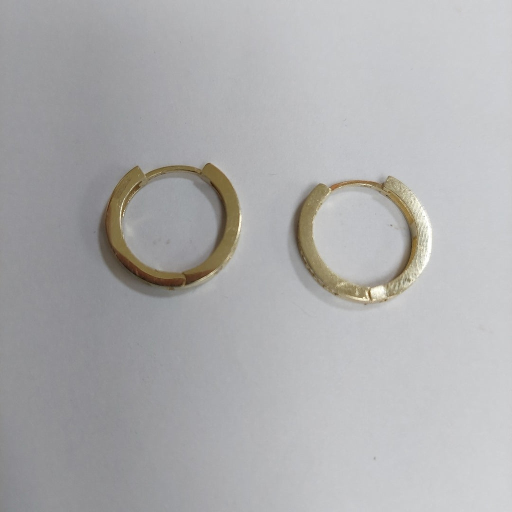 ARETES HUGGIES CON CIRCONIAS 14K 2.8 GR H 05 (NUEVO)