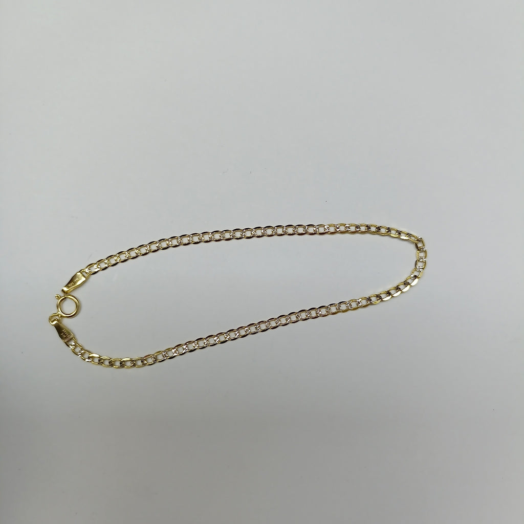 PULSERAS DAMA BARBADA DIAMANTADA ORO 14K 1.5 (NUEVO)
