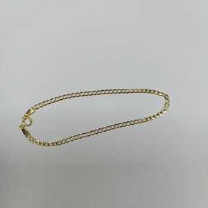 PULSERAS DAMA BARBADA DIAMANTADA ORO 14K 1.5 (NUEVO)