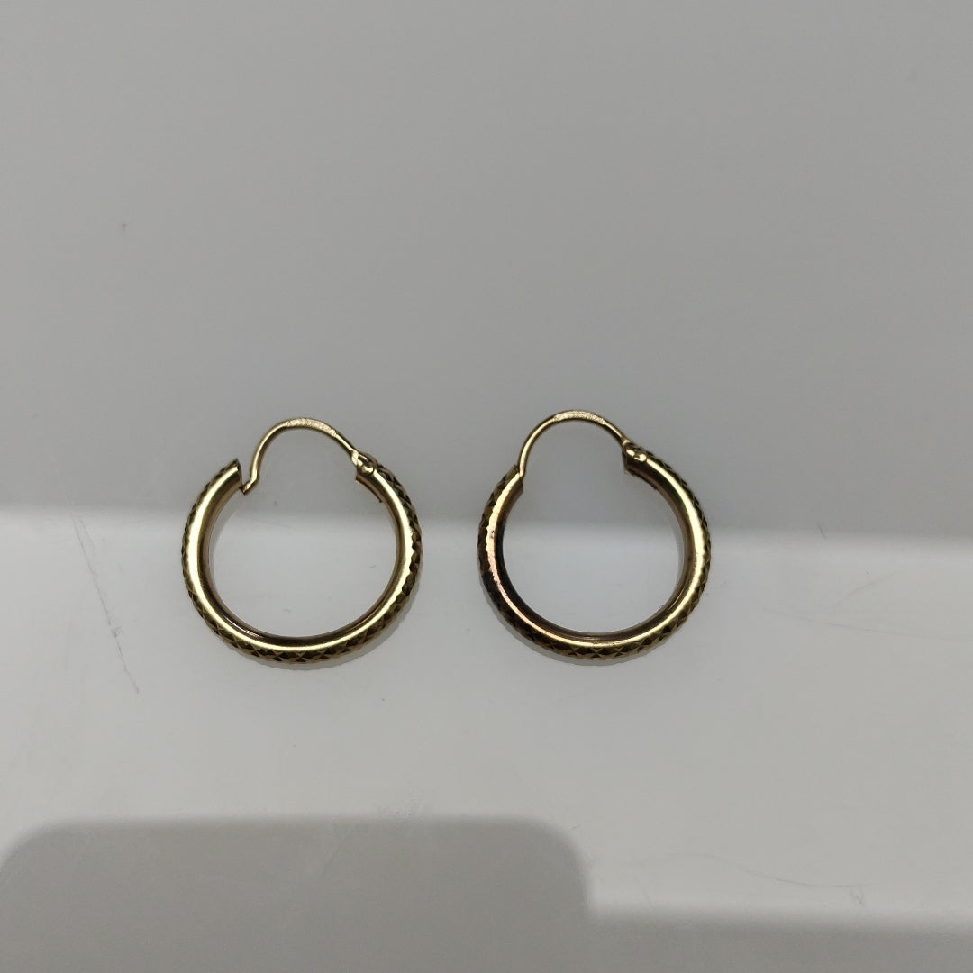 ARRACADAS PAR ORO 10 K 1.3 GRMS (SEMINUEVO)