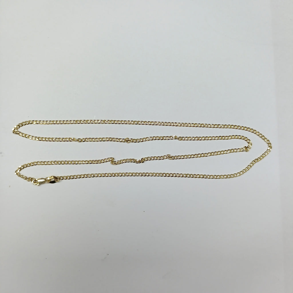 CADENA TEJIDO BARBADA 14K 55CM 4GR BP050 (NUEVO)