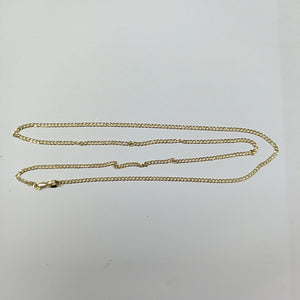 CADENA TEJIDO BARBADA 14K 55CM 4GR BP050 (NUEVO)