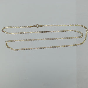 CADENA TEJIDO GUCHI COMBINADA 10K 60CM 3GR (NUEVO)