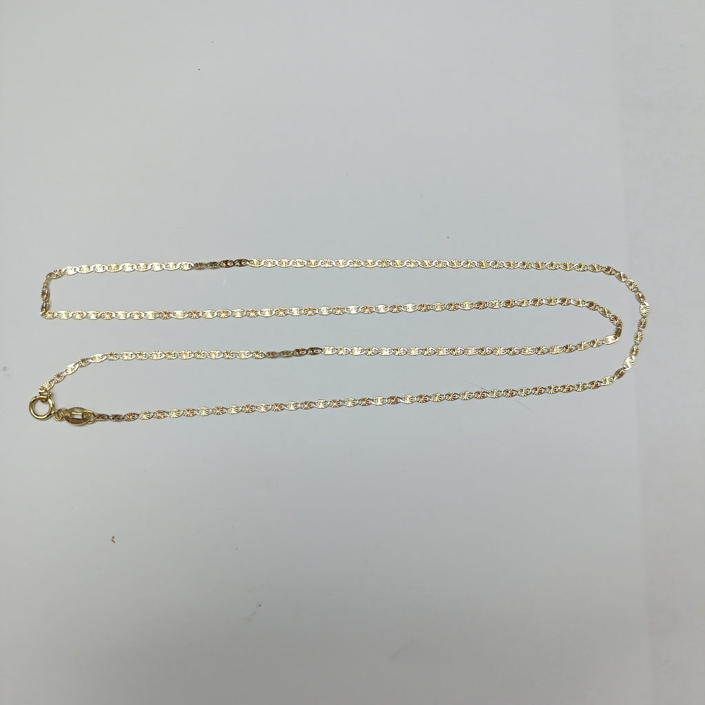 CADENA TEJIDO GUCHI COMBINADA 10K 55CM 1.8GR GUCHIESTRELLA030 (NUEVO)