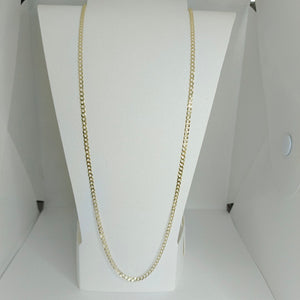 CADENA TEJIDO ESLABONES 10K 60CM 4.5GR CUBANAABIERTA060 (NUEVO)