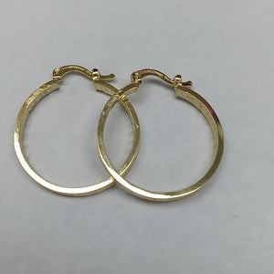 ARETES ARRACADAS CON NUMEROS ROMANOS 14K 2.7 GR ETT 01 (NUEVO)