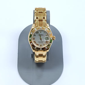 RELOJ CAJA Y PULSO ORO ORO 18 K 111.7 GRMS (SEMINUEVO)