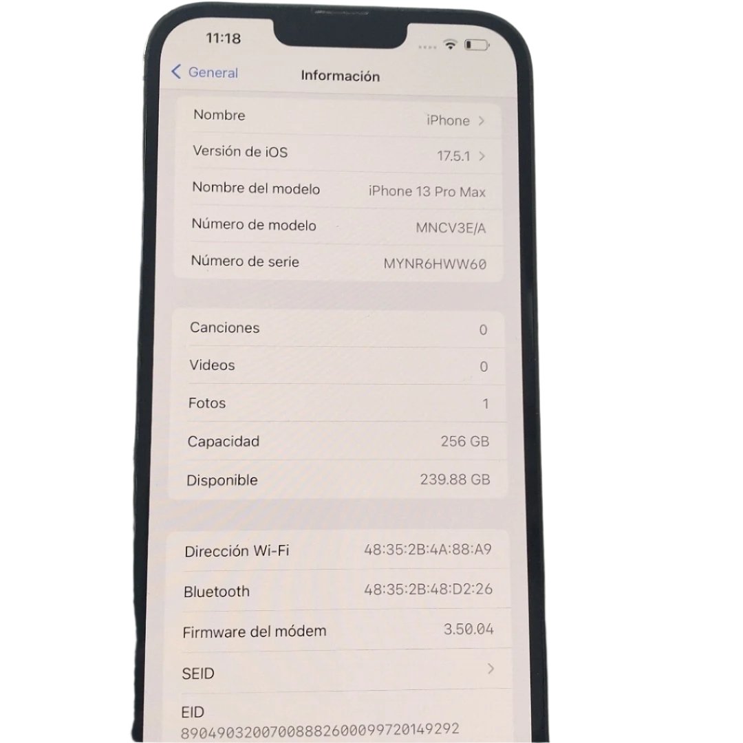 CELULAR APPLE IPHONE 13 PRO MAX A2641 (SEMINUEVO)