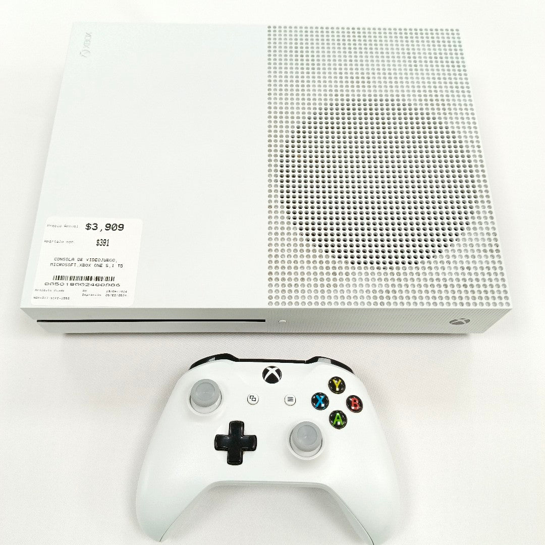 CONSOLA DE VIDEOJUEGO MICROSOFT XBOX ONE S (SEMINUEVO)