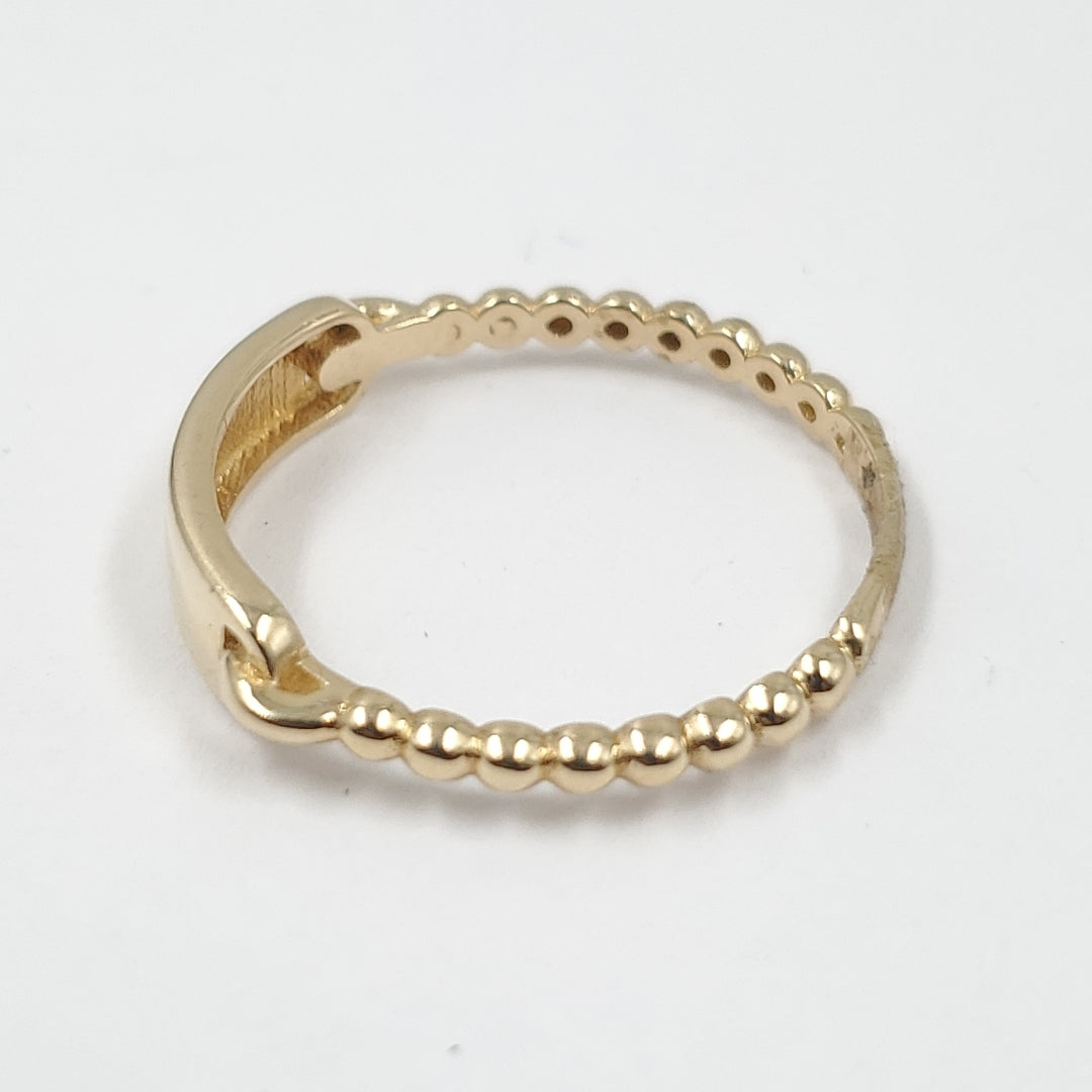 10134ANI01380B232 FRD15 ANILLOS DAMA ORO 14K 1.7GRS (NUEVO)