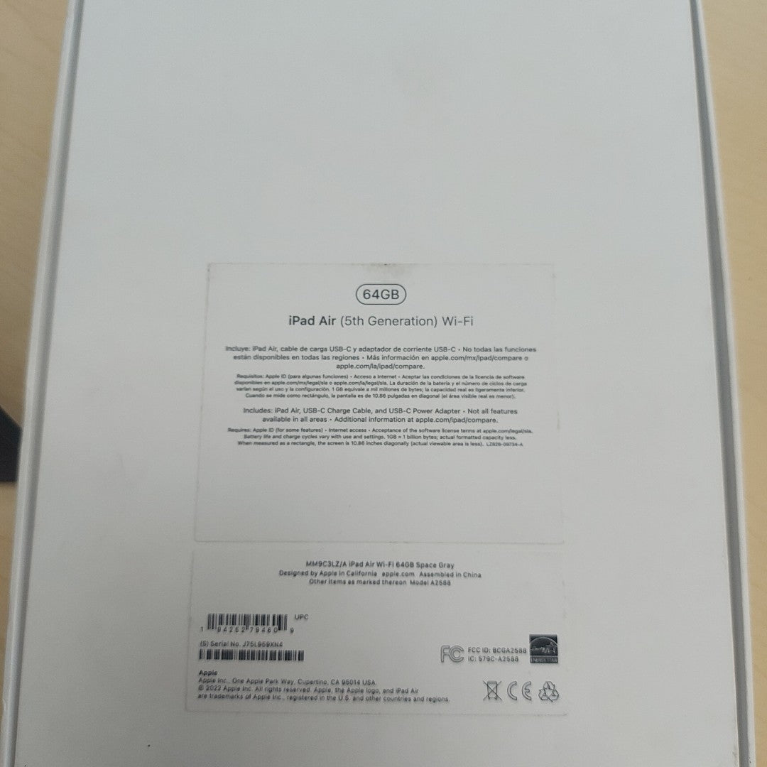 TABLETA APPLE IPAD AIR 5 A2588 64 GB 8 GB RAM (SEMINUEVO)