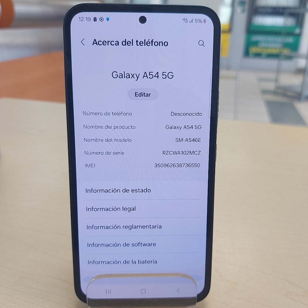 CELULAR SAMSUNG GALAXY A54 5G SM-A546E 256 GB 8 GB RAM (SEMINUEVO)