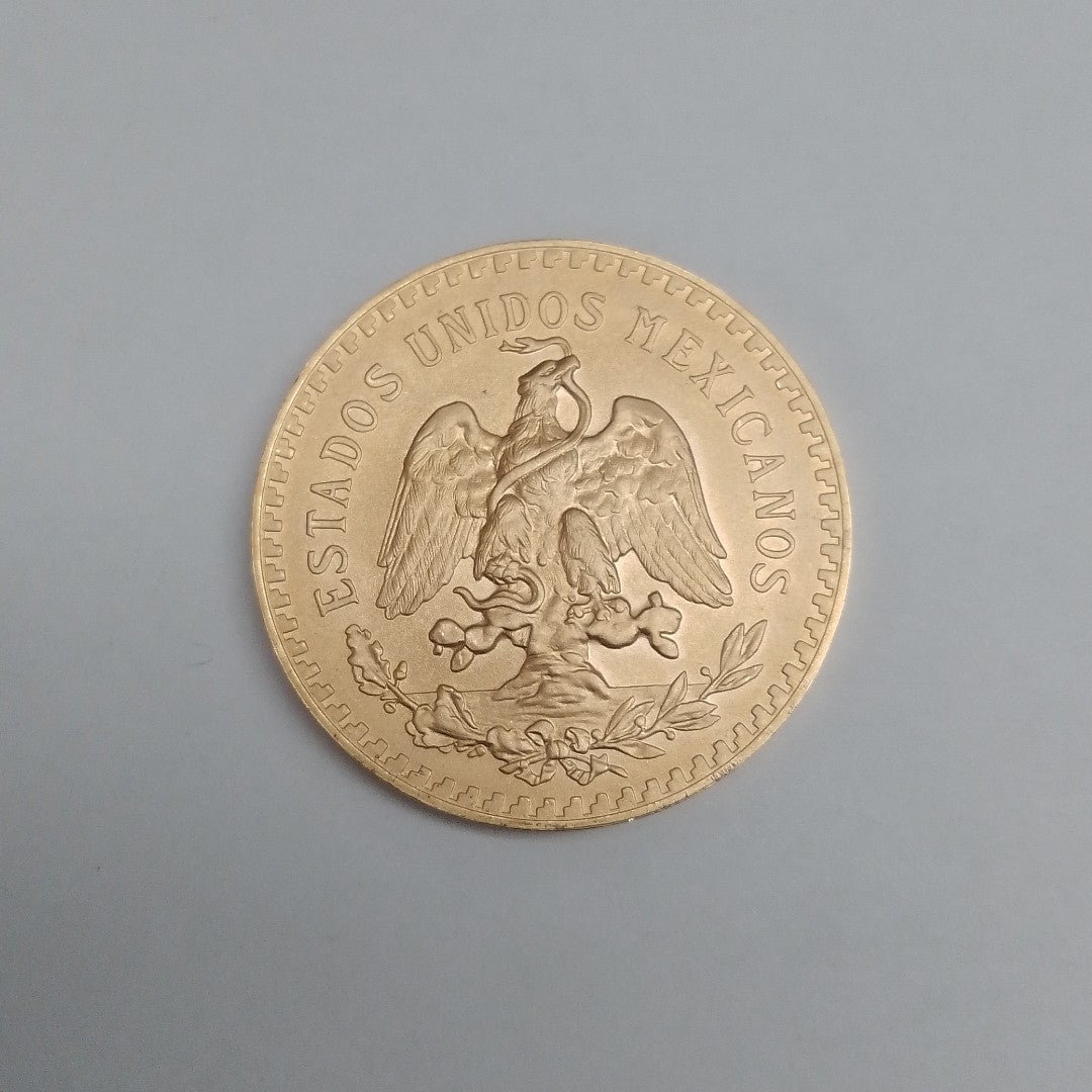 K1 41,60 GRMS - DTO. 0,00 GRMS - 21 K - AVALÚO 65145,60 * IDENTIFICACIÓN  MONEDA NOMINATIVA * MONEDAS PESOS  50 PESOS (SEMINUEVO)