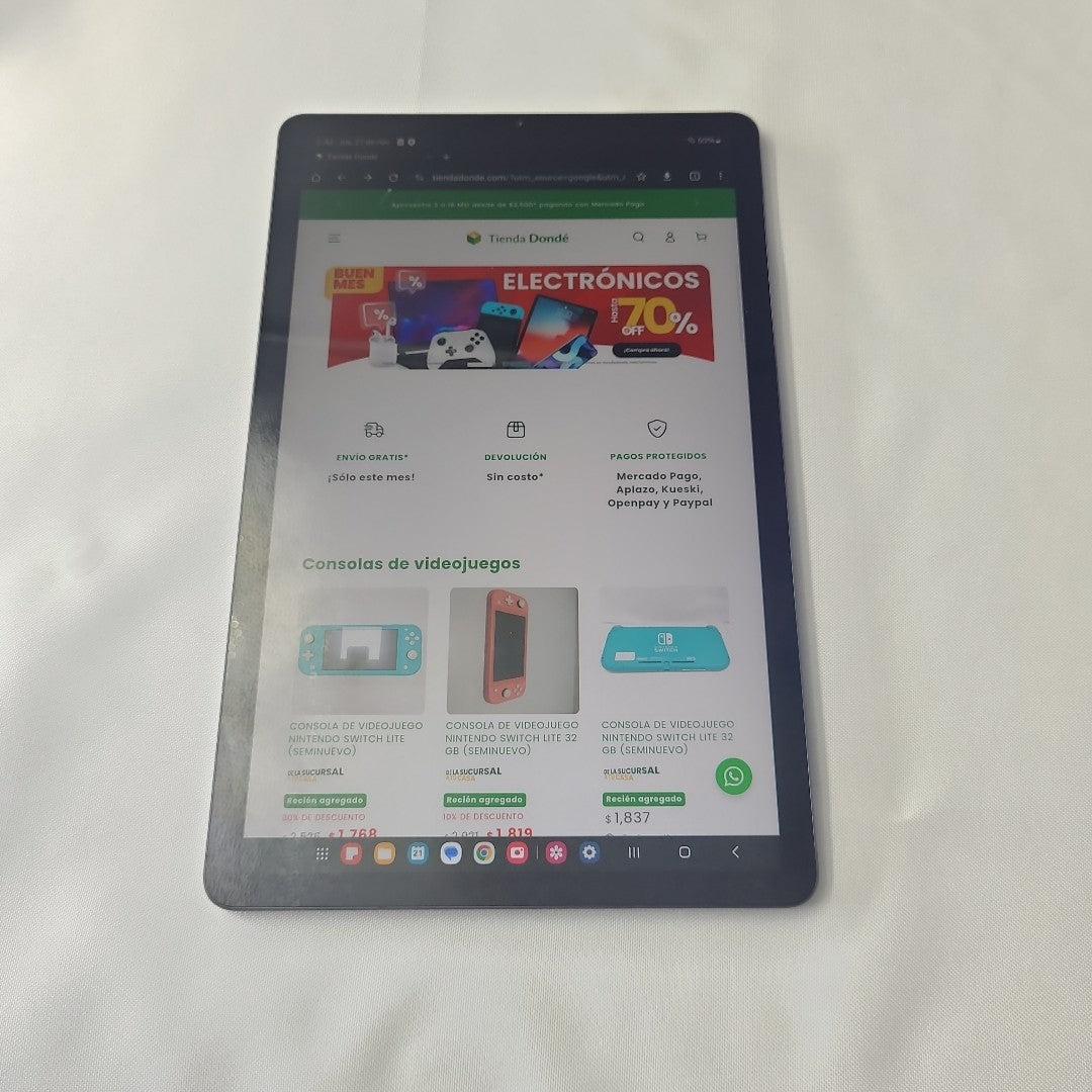 TABLETA SAMSUNG GALAXY TAB S6 LITE SM-P620 (2024) 128 GB 4 GB RAM (SEMINUEVO)