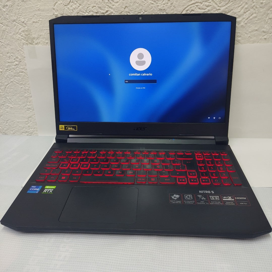 LAPTOP ACER NITRO 5 AN515-57-721J (2022) 512 GB SSD 8 GB RAM (SEMINUEVO)