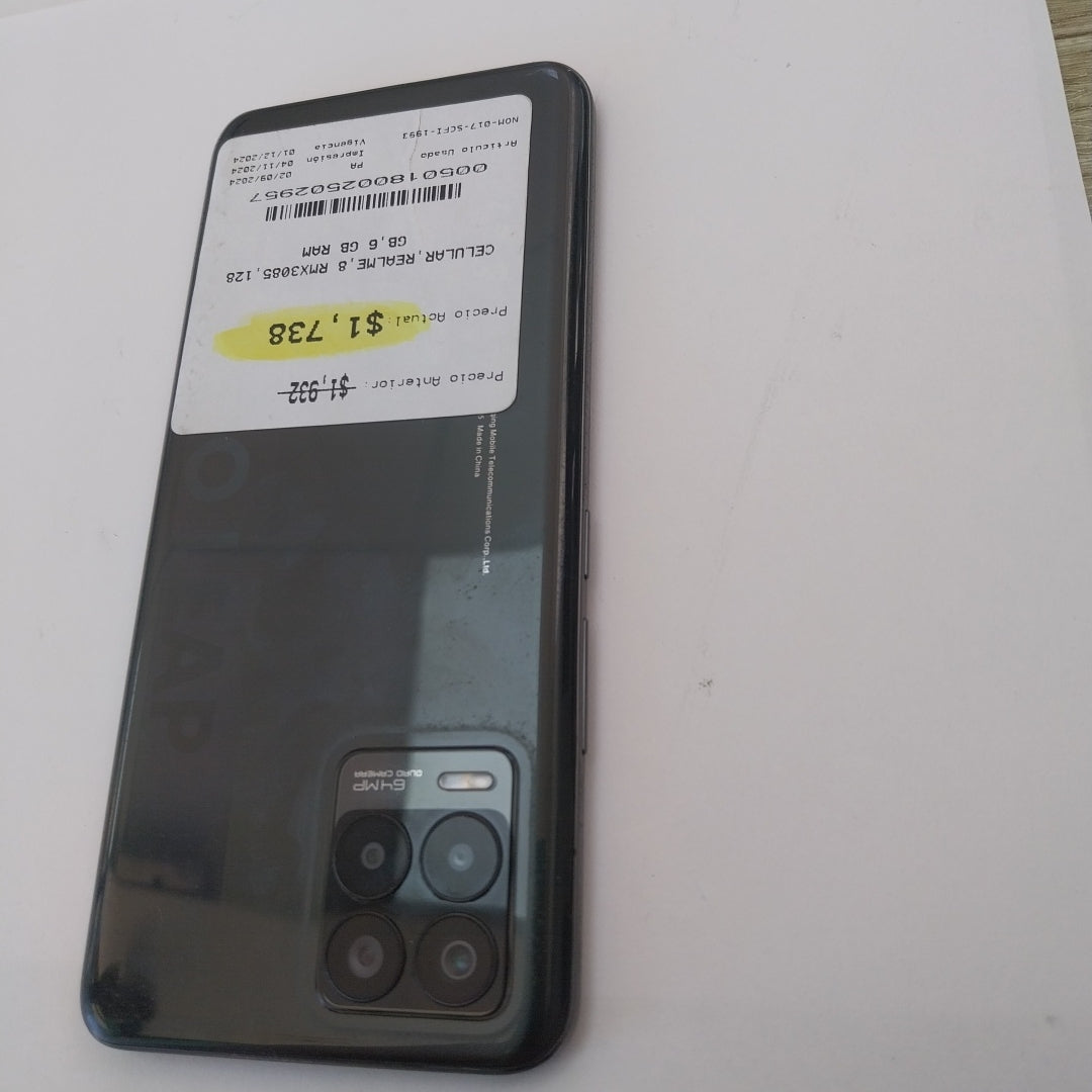 CELULAR REALME 8 RMX3085 128 GB 6 GB RAM (SEMINUEVO)