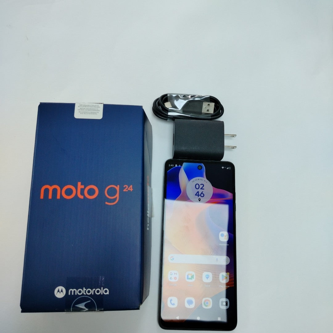 CELULAR MOTOROLA MOTO G24 XT2423-1 (2024) 256 GB 4 GB RAM (SEMINUEVO)